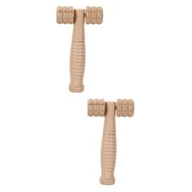 Healeved 2pcs Small Facial Roller Wooden Massage Tool Material for Home Outdoor Use
