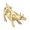 Wall Street Copper Bull Brass Animal Statue Artwork Desktop Decoration