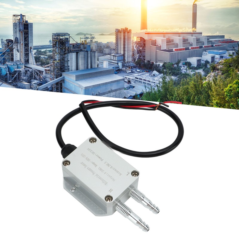 Wind Pressure Transmitter 4‑20mA Differential Pressure Sensor ‑1Kpa to +1Kpa