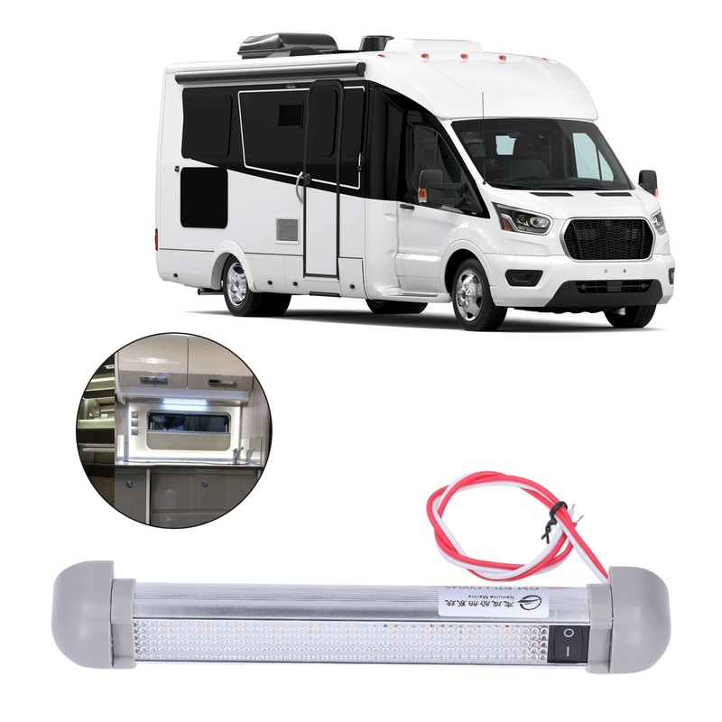 8.9in LED Awning Light Bar DC12V/24V 2W 180° Rotation IP66
