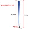 YOUOWO 2 Pack Blue Red Lanyard with Vertical ID Badge