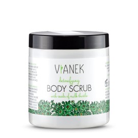 VIANEK energetisierendes Körperpeeling. Körper peeling bei Pickeln auf dem Rücken & Körper, Unreiner Haut & Eingewachsenen Haaren. Vegan Naturkosmetik Größe 265g.