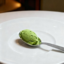 CREATIVECHEF Kunz Plating Spoon 9 Inch, 18/10 Stainless Steel Titanium Coating, Professional Basting & Saucing Spoon for Chef, Food Grade, Silver