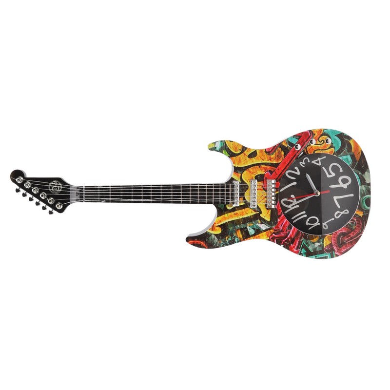 Guitar Wall Clock Simulation Time Accurate Guitar Clock Wall Decor