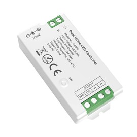 FCOB C02RF LED Controller Support PWM 5050SMD COB CCT(+ CW WW) 3pin LED Strip Tunable Color Temperature LED Compatible with WR02RF RC02RF Remote DC5V/DC12V/DC24V Max 12A Indoor Use Only