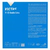 VICTAS Table Tennis Rubber V>22 Double Extra Soft Back Black