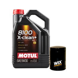 5L Newparts 8100 X-CLEAN + 5W30 Filter Motor Oil Change Kit API SN/CF