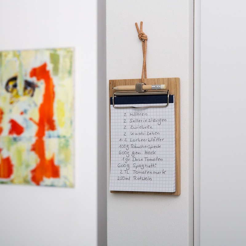 corpus delicti :: Clipboard Small Solid Wood (Oak) 11.5 x
