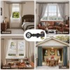 Curtain Rods for Windows 48-90 Inch(4-7.5Ft), Matte Black Decorative Curtain