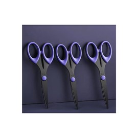 3 Pack 6.5" Multi-Purpose Scissors, Arts and Crafts Scissors,for Office, Home, School and Sewing (Purple)