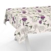 Fabric Tablecloth Washable Table Linen Tablecloth Cotton Polyester Hydrangea Purple