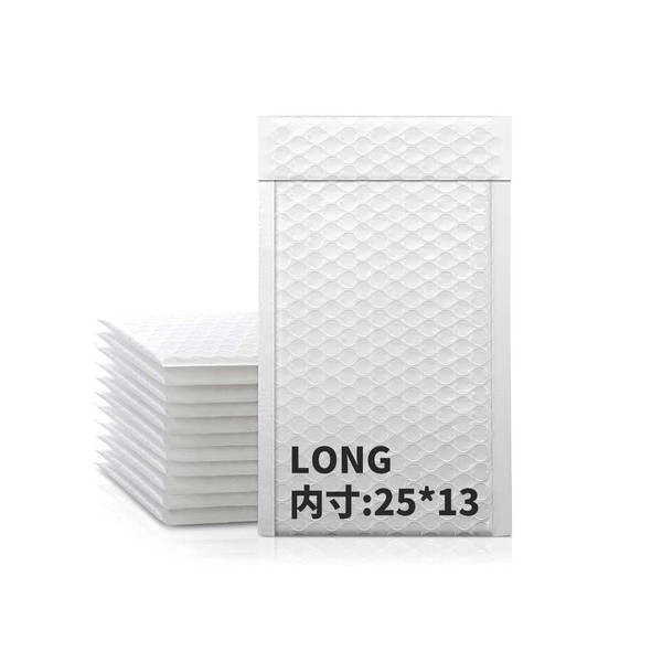 (50 pieces) Cushioned Envelopes, LONG Size, Outer Dimensions: Approx. 9.8