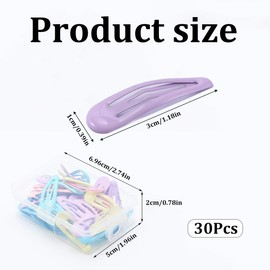 30Pcs Snap Hair Clips for Baby No Slip Colorful Metal Hair Barrettes with Storage Case Toddler Hair Clips Adorable Snap Hair Accessory for Baby