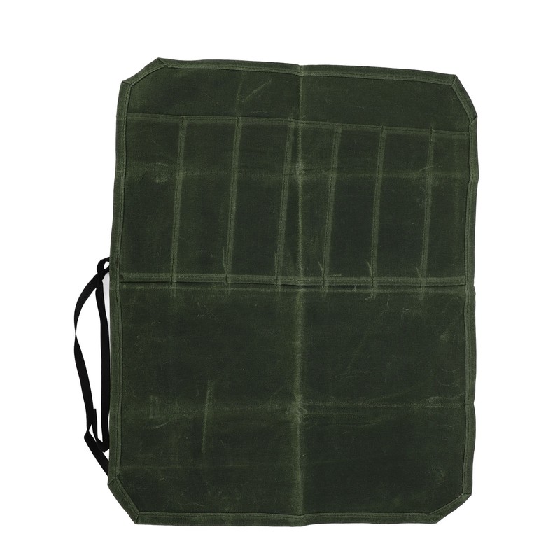 Waxed Canvas Knife Bag 7 Pocket Professional Foldable Chef Knife