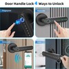 Smart Door Lock, Door Handle with APP Unlock, Biometric Door