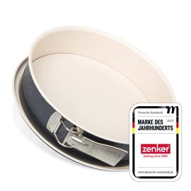 Zenker 7812 Springform Crème Noir mit 1 Boden, Durchmesser 28 cm, Edelstahl, grau / beige, 28 x 28 x 7 cm, Anthrazit / Creme