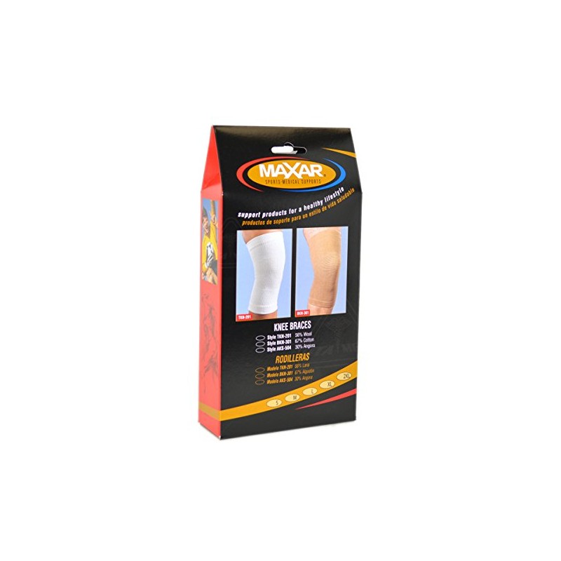 Maxar Angora/Wool Knee Brace (30% angora, 40% wool), Size:S