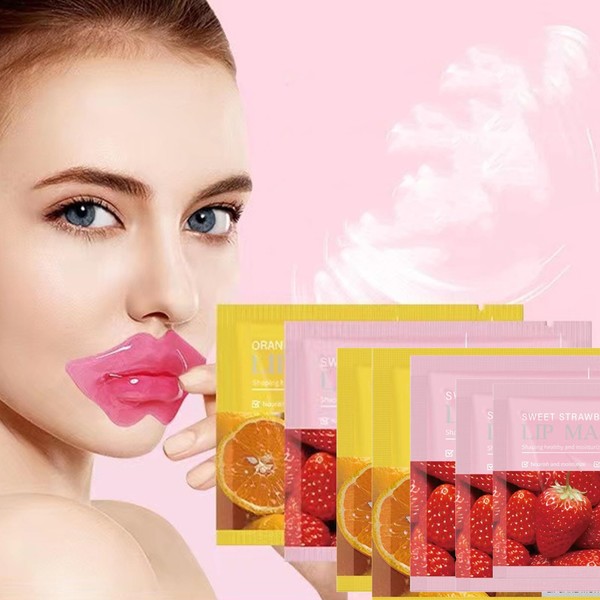 10 pieces of collagen crystal lip mask can nourish, moisturize,
