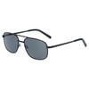 meigan Men's UV400 Teardrop Double Guard Square Metal Frame Matte
