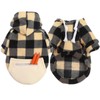 Plaid Dog Hoodie-Soft and Warm Dog Sweater (Style 1, Large)