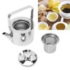 Stainless Steel Tea Kettle with Strainer Thickened Metal Whistling Teapot
