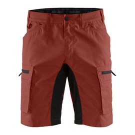 BLÅKLÄDER Men's Service with Stretch, Burned Red/Black, 38