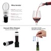 Electric Opener Set With Base, Accessories Including Rechargeable Corkscrew, Aerator,