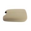 Ezzy Auto Beige Leather Suture Console Armrest Lid Cover for