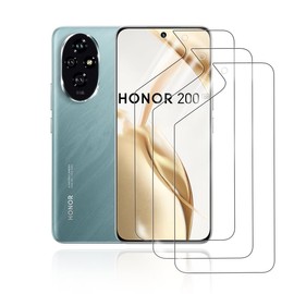 HonJenSeoa Hydrogel Film Screen Protector for Honor 200, 3 Pack Transparent Soft TPU, HD Clear, Bubble Free, Anti-Fingerprint, Fingerprint ID Support