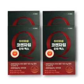 Nutricore Hypercell Coenzyme Q10 Q10 CoQ10 Coenzyme Coenzyme Max, 4, 30 capsules / 뉴트리코어 하이퍼셀 코엔자임 q10 큐텐 코쿠텐 코큐텐 코임자임 코앤자임 맥스, 4개, 30캡슐