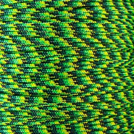 PARACORD PLANET 10, 25, 50, and 100 Foot Hanks of 425 Paracord (3mm) - Made of 100% Nylon for Tactical, Crafting, Survival, General Use, and Much More (Gecko, 100 Feet)