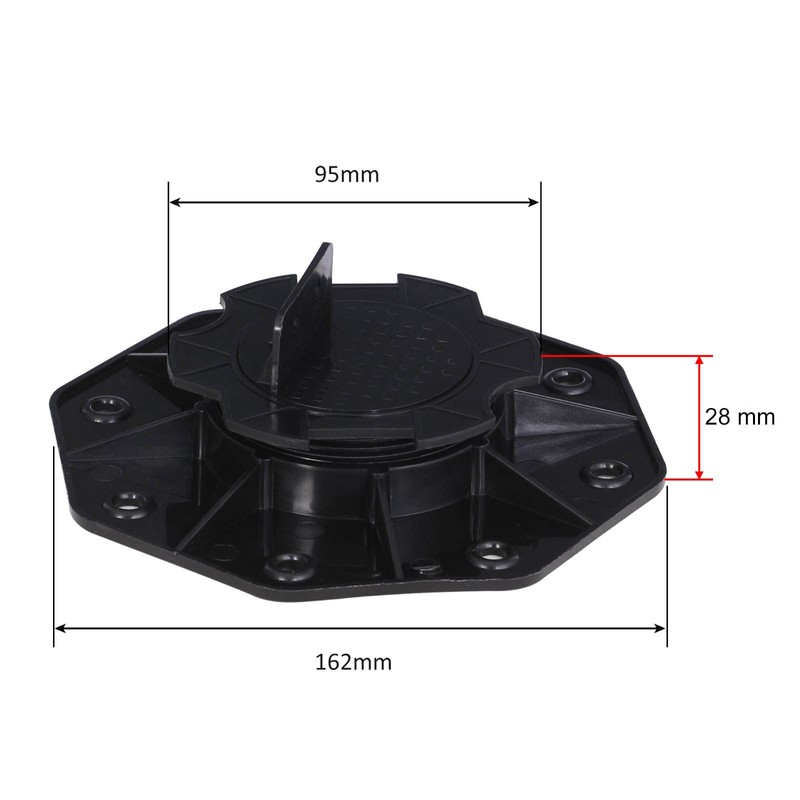XPOtool Set of 10 stilt bearings for patios, 2700 kg,