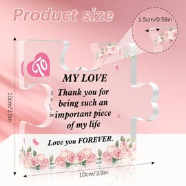 I Love You Gifts Romantic Gifts for Her Acrylic Puzzle Gifts for Her I Love You Gifts for Him Couples Gifts for Him and Her Valentines Day Gifts for Him Girlfriend Gifts for Women Love Gifts for Her