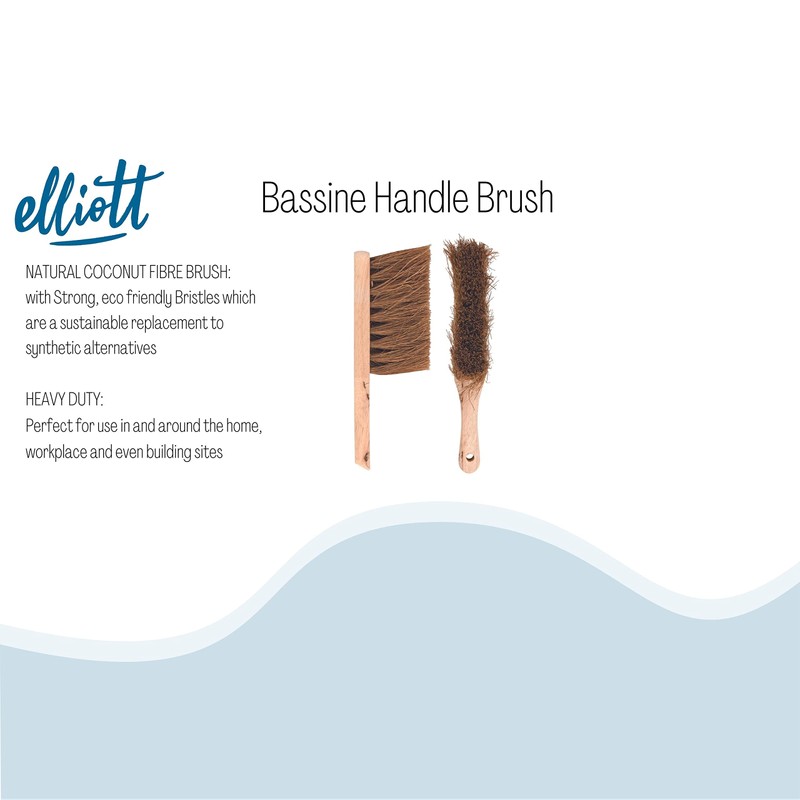 Elliott Natural Coconut Fibre FSC Certified Hand Brush with Soft