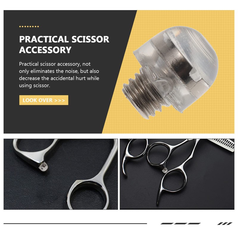Kisangel Scissor Replacement Muffler Hairdressing Scissor Silencers High Transparency Pet