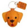 Generic Golden Retriever Keychain Gifts, Genuine Leather Keychain, Pets Lover