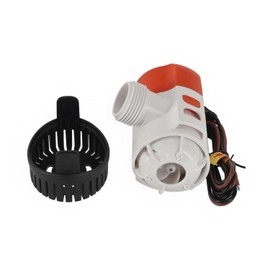 wellenshop 12/24 Volt Bilge Pump, Self-Priming Bilge Pump, Mobile Submersible Pump for Boats, Size 3000L/H/12V