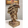 Ebros Gift Faux Wood Carving Resin Rustic Wildlife American Bald