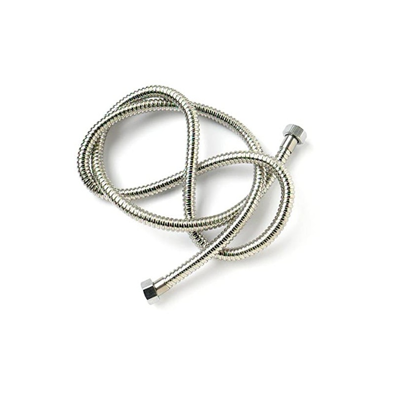 Merriway® BH00880 Chromed Shower Hose with Hexagonal Nuts Collar, 1.5