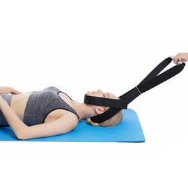 GRISHA Neck Stretcher Strap,Spine Chiropractic Decompression Traction Tool,Neck Cervical Traction Device,Traction Belt Physical Therapy(A)