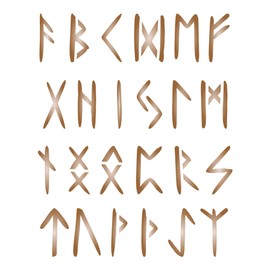 Stencil Company - Rune Stencil 1" 4.5" x 4.5" (S) - Antique Celtic Nordic Writing Alphabet Stencils