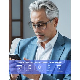ANYLUV Reading Glasses Men Blue Light Blocking Reading Glasses for Men Carbon Fiber Computer Blocker 2.0 Magnification