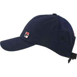 FILA TENNIS VM9755 Tennis Cap, Uni-Bamboo Patch Taffeta Cap, Unisex, FILA NAVY 5355