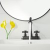 GGStudy Bathroom Faucet Matte Black 2 Handles 4 Inches Centerset