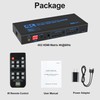 4K@60Hz HDMI Matrix Switch 4X2 with ARC, avedio links 4