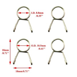 Pro Bat 0.2''(5mm) ID Fuel Gas Line Tube Oil Gas Line Petrol Hose Tube for ATV Dirt B...