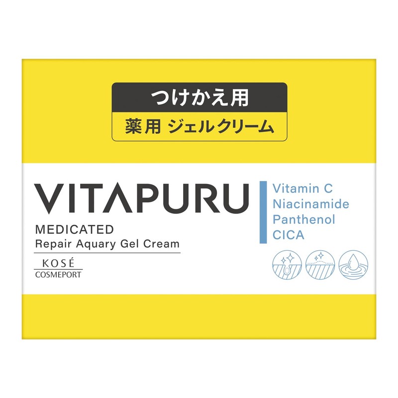 KOSE Vitaple Repair Aquary Gel Cream, Hypoallergenic, High Purity, Vitamin