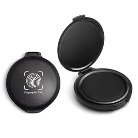 SAYEEC Fingerprint Ink Pad, Thumbprint Ink Pad for Office Notary Supplies Identification Security ID Fingerprint Cards, Law Enforcement Fingerprint Kit Black Thumb Print Ink Pad Stamp Pad (2 Pack)