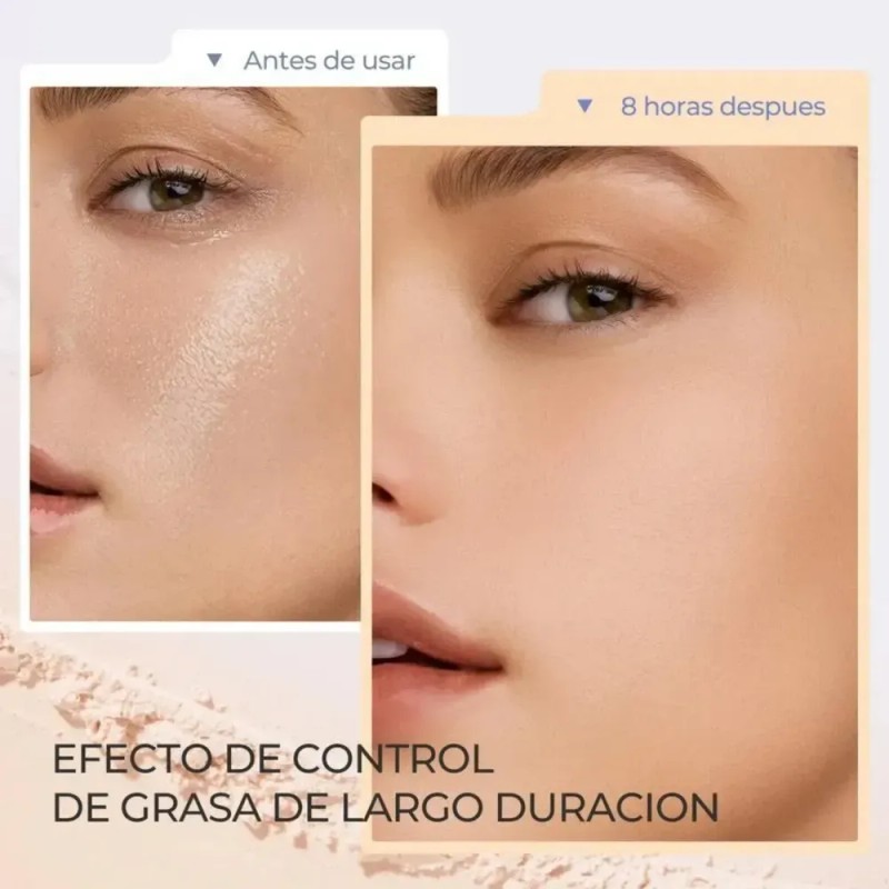 Base De Maquillaje En Polvo Compacta Mate Mate De 3