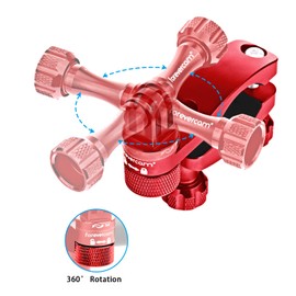 Forevercam 360°Rotation and Lock Mountain Bike Handlebar Aluminum Bike Motorcycle Mount Compatible for GoPro Action Cameras